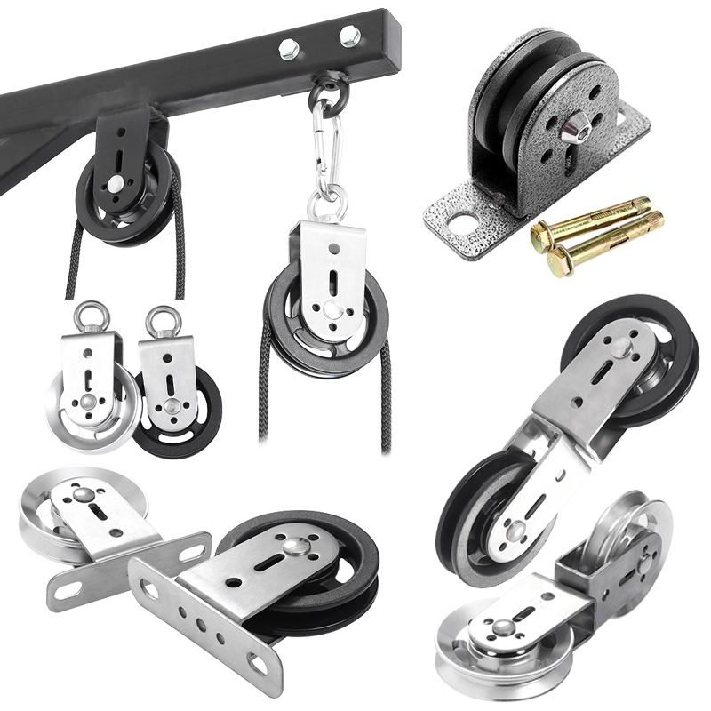 Home Gym Diy Pulley System - DIY ฟิตเนสสายพายเครื่องระบบรอกอุปกรณ์เสริมสำหรับโรงยิมบ้านลาดดึงลงการฝึกอบรมแบริ่งเงียบล้ออุปกรณ์