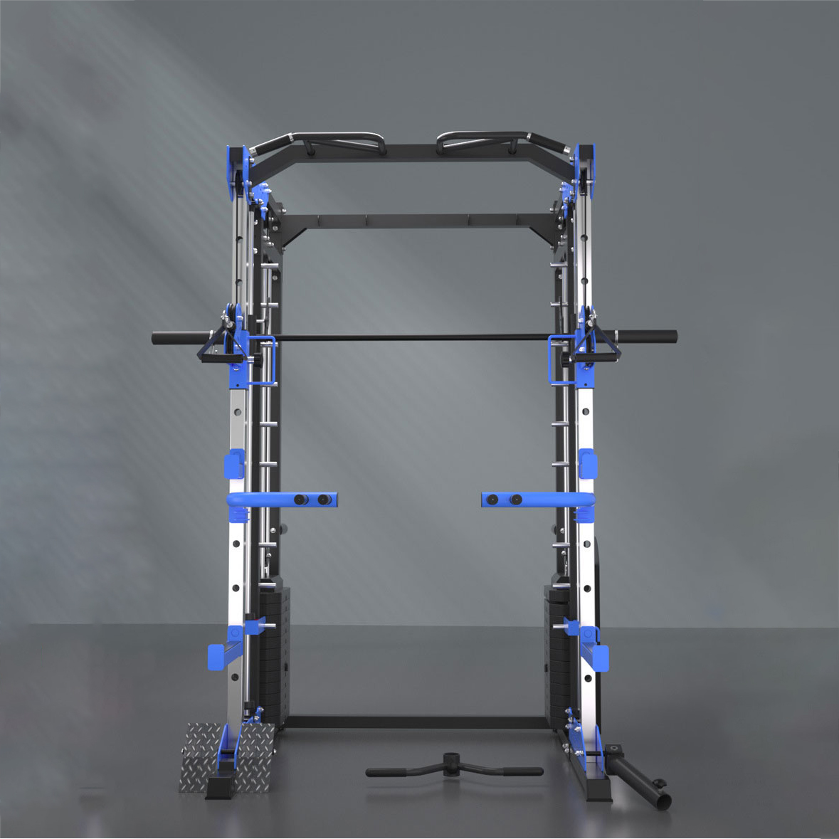 Home Gym Multi Station - อุปกรณ์ฟิตเนสสำหรับออกกำลังกายที่บ้าน สถานีอเนกประสงค์พร้อมแร็คสควอทและเครื่องสมิธสำหรับการออกกำลังกายส่วนตัว 1