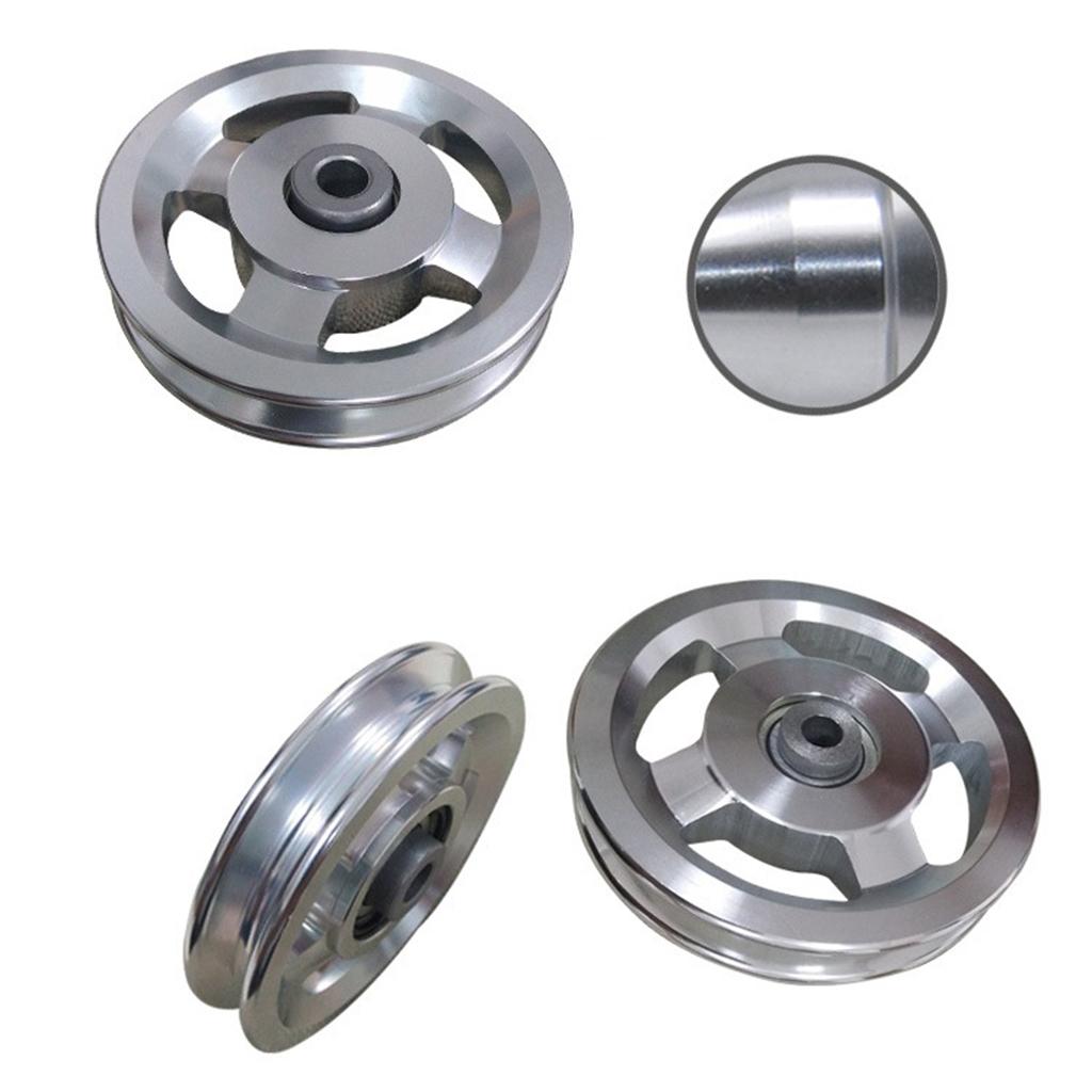 Home Gym Diy Pulley System - ลูกล้ออลูมิเนียมพร้อมร่องนำสายเคเบิล ทนทานต่อการสึกหรอ สำหรับระบบสายเคเบิลโฮมยิม DIY