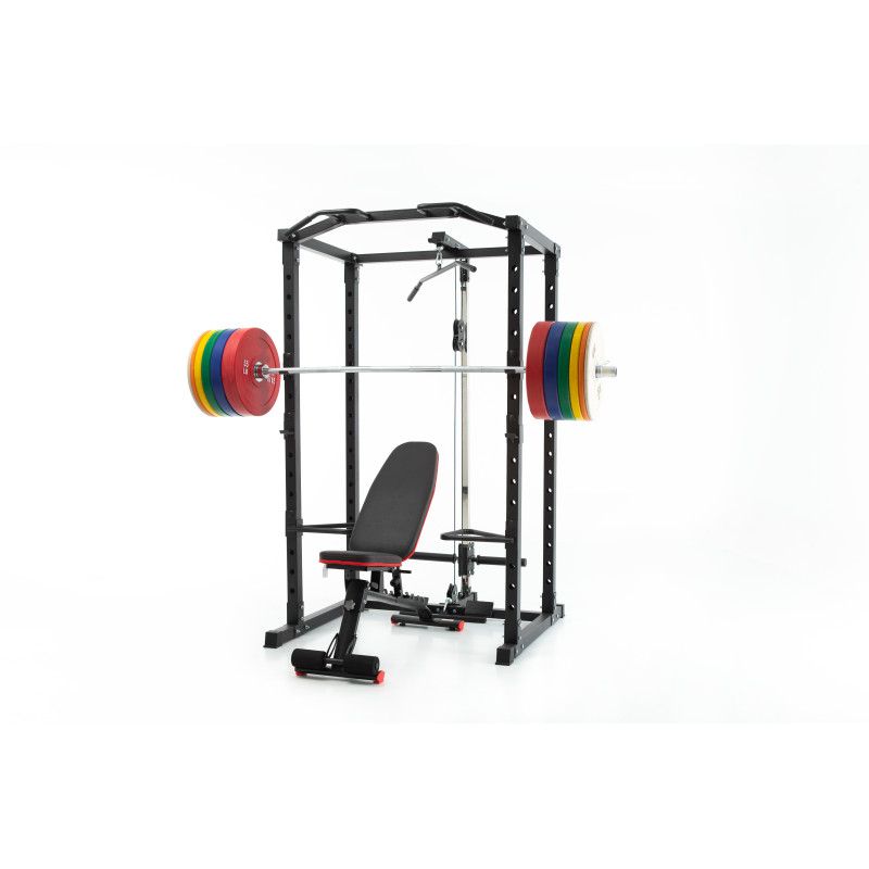 Home Gym Multi Station - เครื่องออกกำลังกายแบบมัลติฟังก์ชั่นสำหรับใช้ในบ้าน ยูนิเซ็กซ์ พร้อมแท่นสควอท โมเดิร์น พาวเวอร์ เคจ
