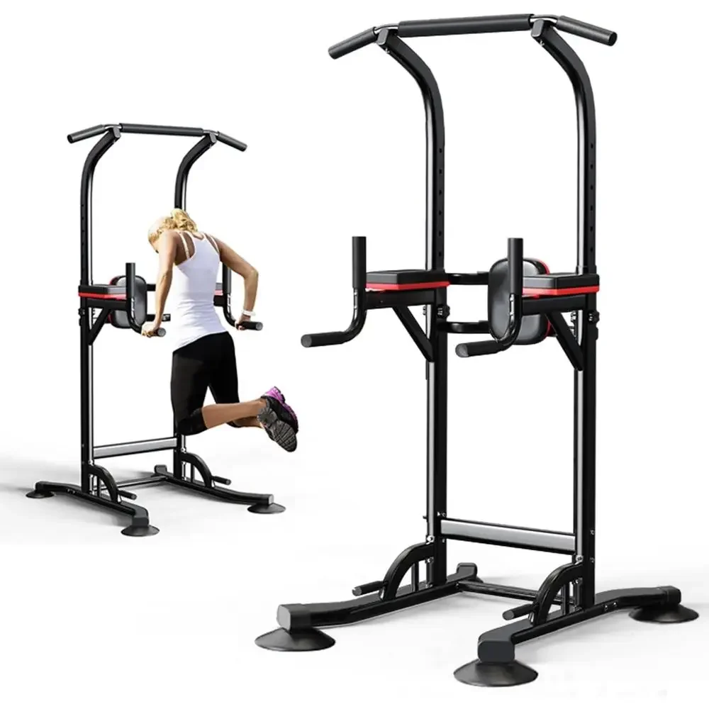 Home Gym Multi Station - แท่นออกกำลังกายอเนกประสงค์ปรับระดับได้ พร้อมที่ดึงข้อศอก ที่วิดพื้น และที่ดึงข้อเท้า สำหรับการฝึกความแข็งแรงที่บ้าน