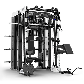 Home Gym All In One - เครื่องออกกำลังกายแบบมัลติฟังก์ชั่นสำหรับฝึกความแข็งแรง รุ่นใหม่ สมิธแมชชีน อุปกรณ์ยิมเชิงพาณิชย์ สายเคเบิลครอสโอเวอร์ สมิธแมชชีน