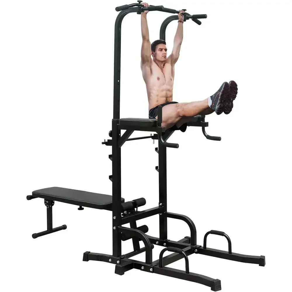 Home Gym Multi Station - สถานีดึงข้อแบบปรับระดับความสูงได้สำหรับยิมที่บ้าน - บาร์ดึงข้ออเนกประสงค์สำหรับการฝึกความแข็งแรงของร่างกายทั้งหมด