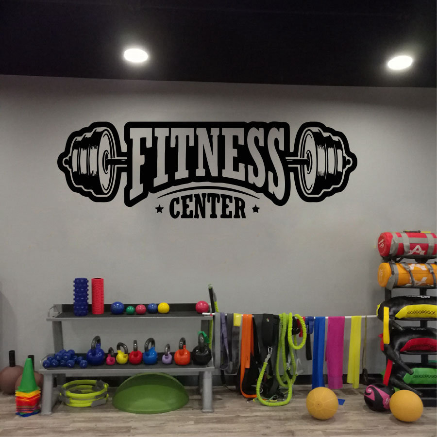 Home Gym Multi Station - GYM ไวนิลตกแต่งรูปลอกผนังฟิตเนสคลับสติ๊กเกอร์ตกแต่งอุปกรณ์ตกแต่งบ้าน Fitness Center Art ภาพจิตรกรรมฝาผนัง