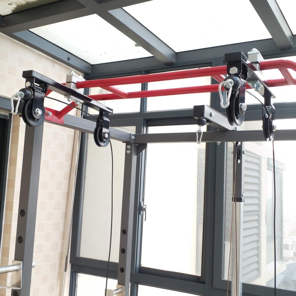 Home Gym Diy Pulley System - ชุดอุปกรณ์รอกสำหรับยิมที่บ้าน – ระบบเครื่องออกกำลังกายแบบสายเคเบิล DIY สำหรับท่อทรงกลมและการฝึกความแข็งแรง