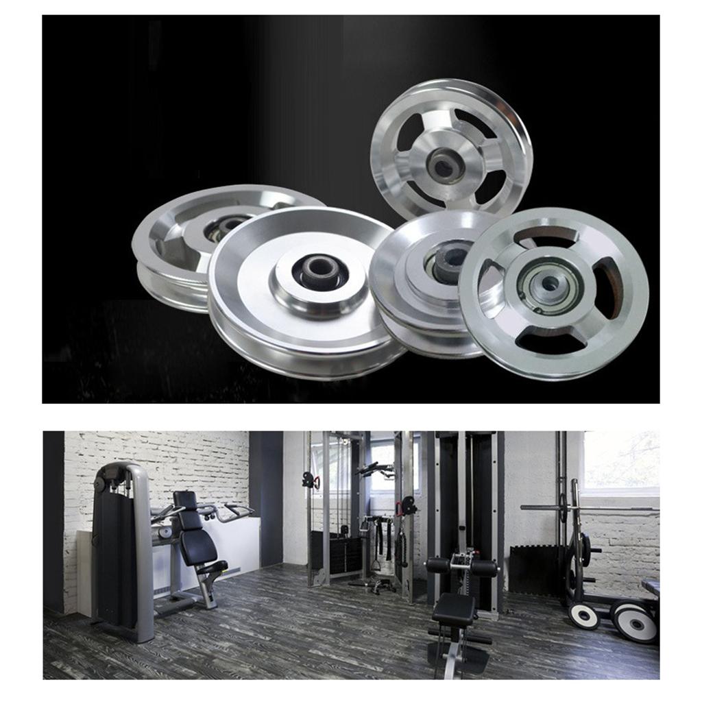 ลูกล้ออลูมิเนียมพร้อมร่องนำสาย - Home Gym Diy Pulley System บทวิจารณ์และราคา
