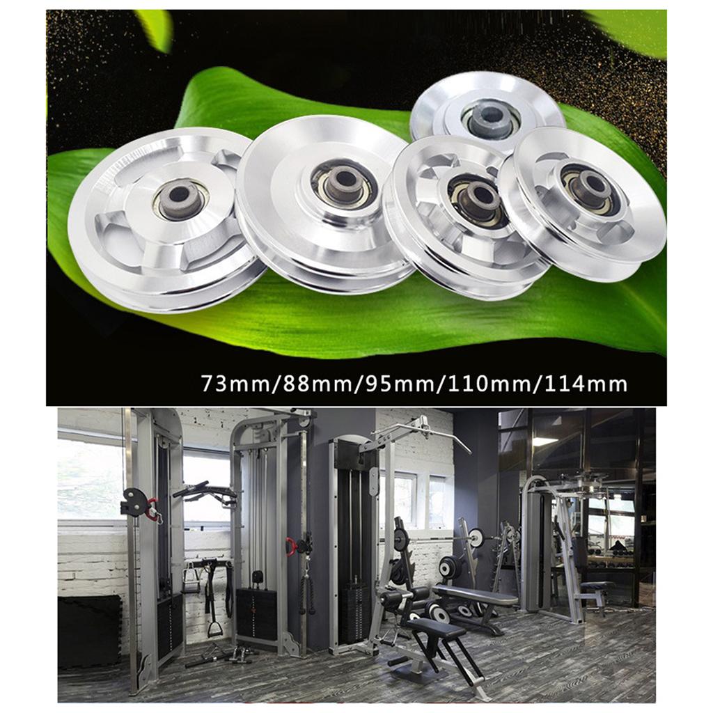 ลูกล้ออลูมิเนียมพร้อมร่องนำสาย - Home Gym Diy Pulley System บทวิจารณ์และราคา