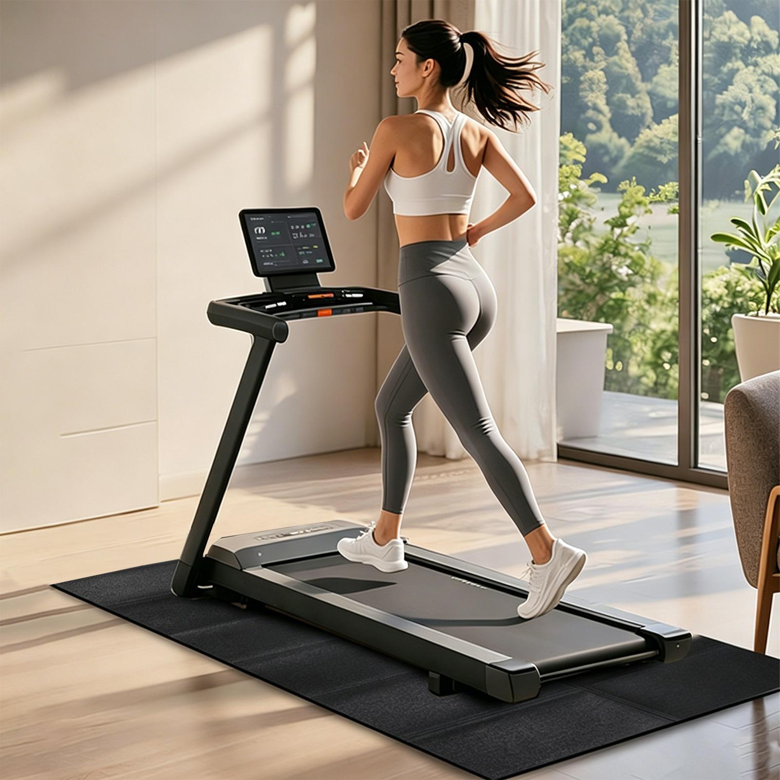 แผ่นรองพื้นลู่วิ่งไฟฟ้า ดูดซับ - Home Gym Workout บทวิจารณ์และราคา