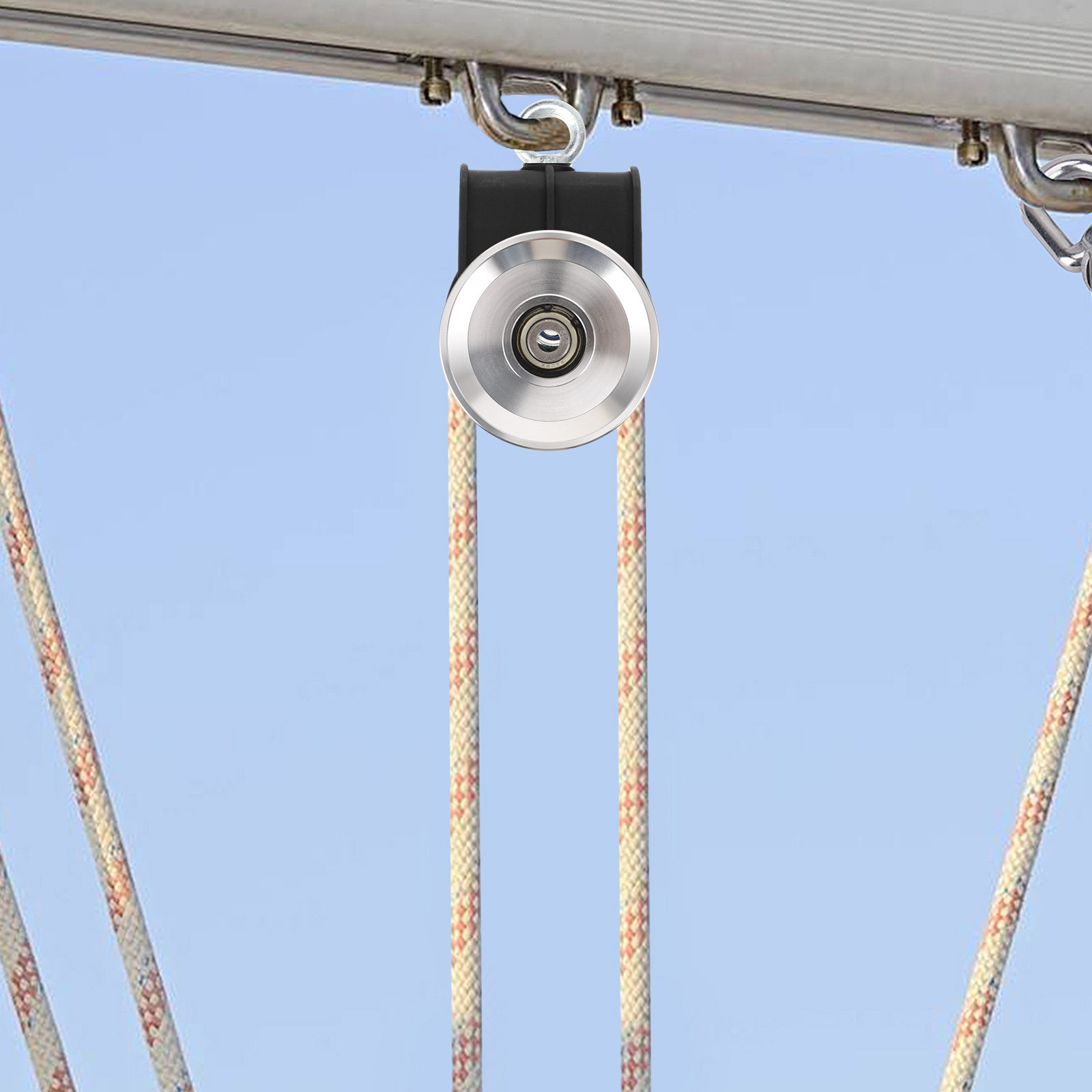 ลูกล้อพูลเล่ย์อลูมิเนียมอัลลอย - Home Gym Diy Pulley System บทวิจารณ์และราคา