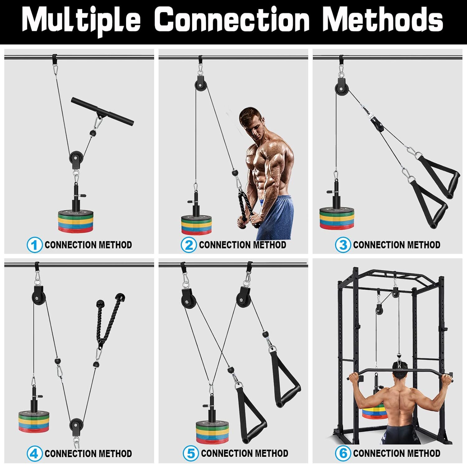 ชุดอุปกรณ์ออกกำลังกายที่บ้านแบ - Home Gym Diy Pulley System บทวิจารณ์และราคา