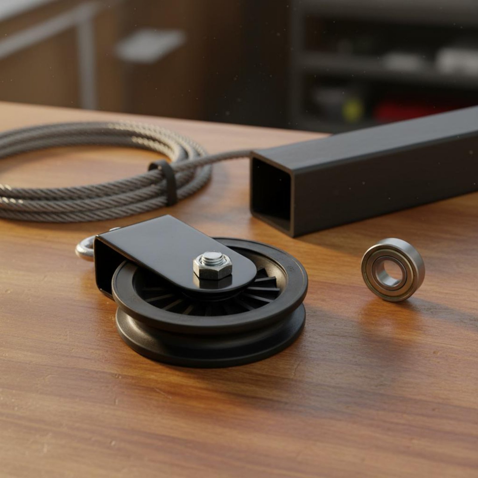 ขายึดรอกฟิตเนส DIY แบบเงียบสำห - Home Gym Diy Pulley System บทวิจารณ์และราคา