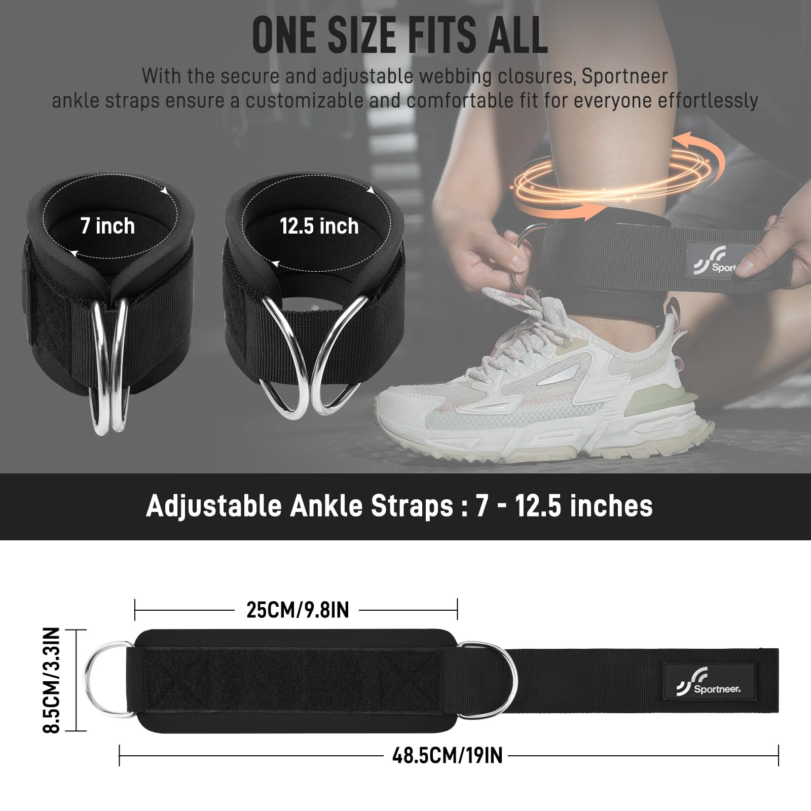 Sportneer สายรัดข้อเท้าปรับได้ - Home Gym All In One บทวิจารณ์และราคา