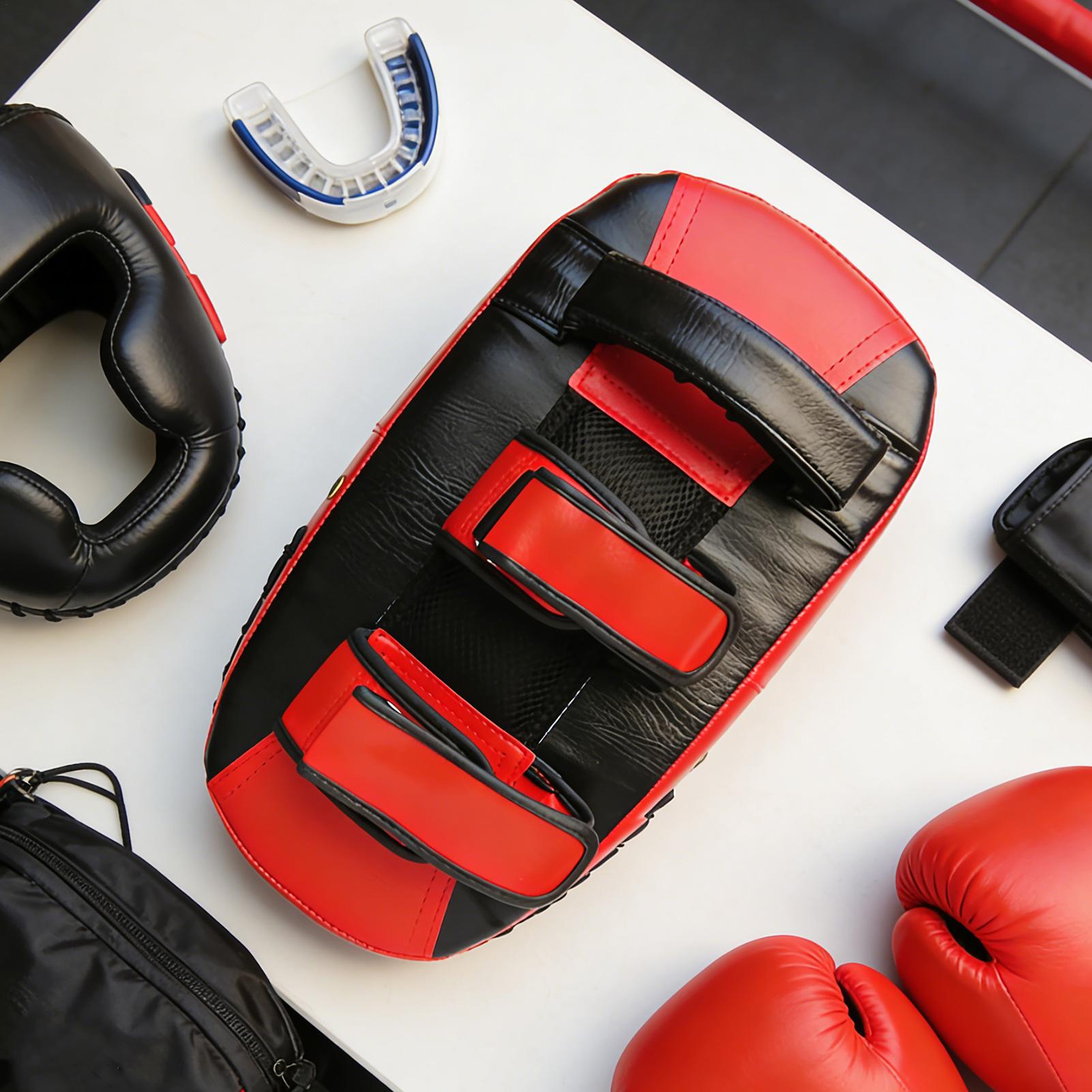 แผ่นรองซ้อมมวย หนัง PU แบบโค้ง - Home Gym Kids บทวิจารณ์และราคา
