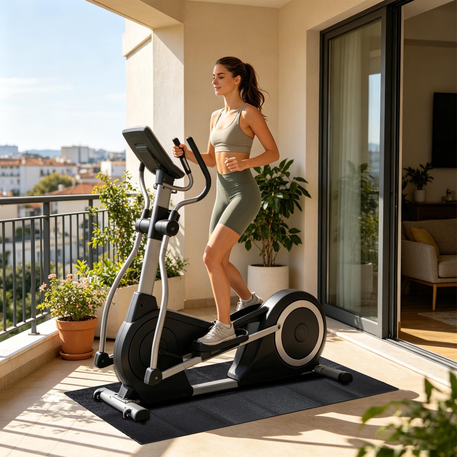 แผ่นรองลู่วิ่งไฟฟ้าแบบหนา กันน - Home Gym Workout บทวิจารณ์และราคา