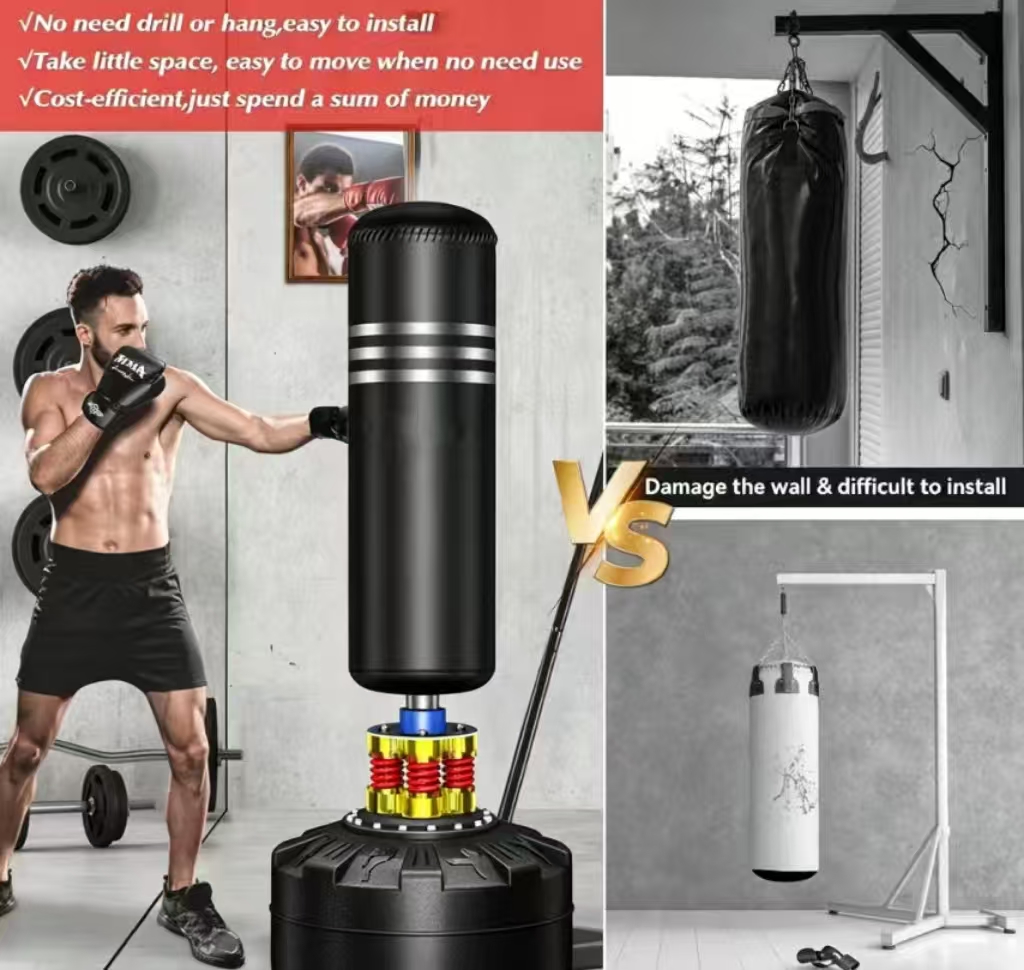 กระสอบทรายชกมวยแบบดูดซับแรงกระ - Boxing Bag Stand บทวิจารณ์และราคา